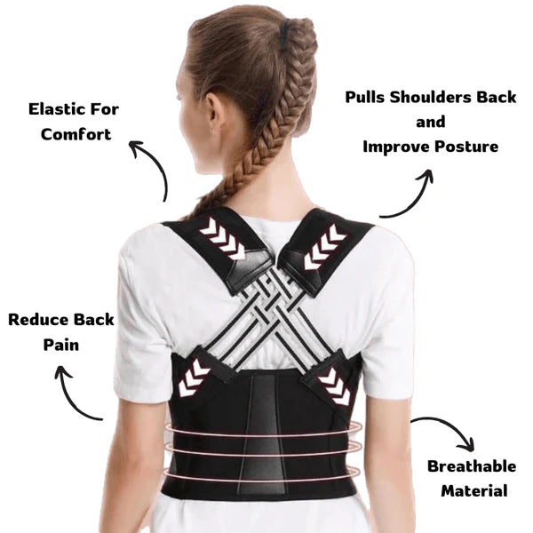 Adjustable Posture Corrector Back Support Strap